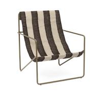 Ferm Living Fauteuil Desert Olive/Blanc Cassé/Chocolat