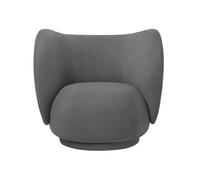Ferm Living Fauteuil Rico Lounge - gris (Brushed)