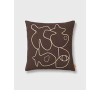Ferm LIVING Figure Cushion men Textile brown taille: ONE SIZE