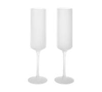 Ferm Living Flûtes à champagne Ripple 15 cl. 2 pièces Frosted