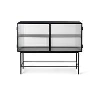 Ferm Living Haze Buffet en Verre Côtelé Noir