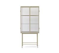 Ferm Living Haze Vitrine en Verre Côtelé Cachemire