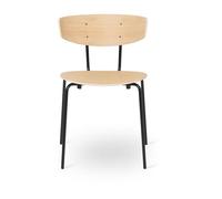 Ferm Living Herman Chaise de Table à Manger Noir/chêne Huilé Blanc
