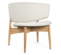 Ferm Living Herman Lounge chaise rembourrée, Wool Bou lanc cassé