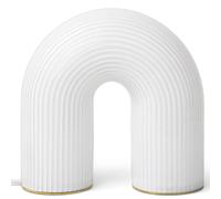 ferm LIVING Lampe de table sans fil VUELTA 22,5 cm, LED, blanc, verre, ferme LIVING