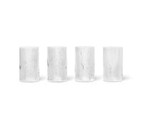 Ferm Living Lot de 4 Verrines Ripple Transparent