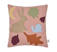 Ferm Living Lunden coussin Rose-multi. 30x30 cm