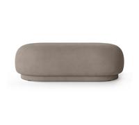 Ferm Living Ottomane Rico Brossé gris chaud