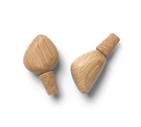 Ferm Living Pack de 2 bouchons de bouteilles de vin Cairn Oak