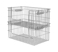 Ferm Living Panier Cala empilable 2 pièces Acier inoxydable. 28.7x18x13 cm