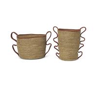 Ferm Living Panier de rangement Verso 2 pièces Brick