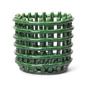 Ferm Living Panier tressé Ceramic Ø16 cm Emerald Green