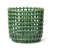 Ferm Living Panier tressé Ceramic Ø23.5 cm Emerald Green