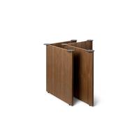Ferm Living Pieds de table Mingle lot de 2 walnut veneer. w68