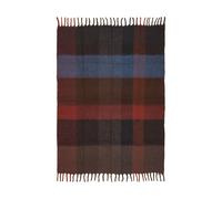 Ferm Living Plaid Blur en mohair Dark chocolate-rouge oxyde. 130x170 cm