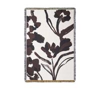 Ferm Living Plaid Cilla tapestry 120x170 cm Off-white-Dark grape