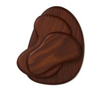 Ferm Living Planche à découper Cairn 3 pièces Marron foncé