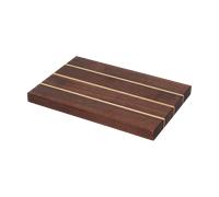 Ferm Living Planche à découper Stribe fine 25x36 cm Walnut-ash