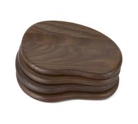 Ferm Living Plateau Cairn butter boards 4 pièces Dark Brown