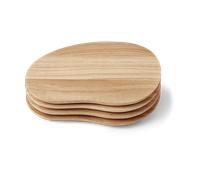 Ferm Living Plateau Cairn butter boards 4 pièces Oak
