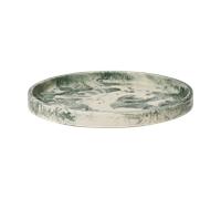 Ferm Living Plateau de décoration Mist Ø30 cm Emerald-off-white