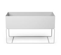 ferm LIVING Pot de fleur PLANT BOX 77 cm, blanc, fer, ferme LIVING