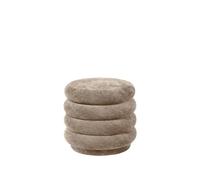 Ferm Living Pouf Pouf Round tissu faded velvet 26 beige
