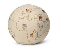 Ferm Living Pouf The World Blanc cassé