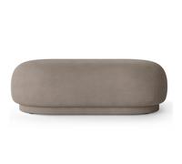 Ferm Living Rico Ottoman Gris Chaud Brossé