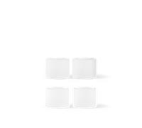 Ferm Living Ripple Glass Low Sketch de 4 Glacé