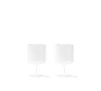 Ferm Living Ripple Verre à Vin Ensemble de 2 Glacé