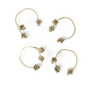 Ferm Living Rond de serviette Forest. lot de 4 Brass