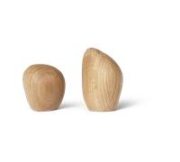 Ferm Living Salière et poivrière Cairn Oak