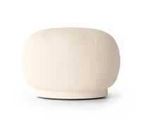 Ferm Living Siège pouf Rico Laine bouclée blanc cassé