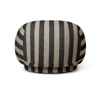 Ferm Living Siège pouf Rico Louisiana sable noir