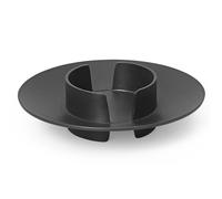 ferm LIVING Support bougie pilier BLOCK 11 cm, noir, laiton, ferme LIVING