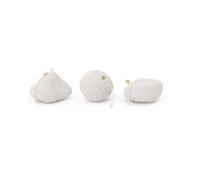 Ferm Living Suspensions pour sapin de Noël Snowball ornaments 3 pièces White