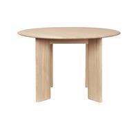 Ferm Living Table à manger Bevel Ø117 cm Chêne blanchi à l’huile