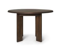 ferm LIVING Table à manger Tarn 104,6 x 113,5 cm Bois de hêtre foncé teinté