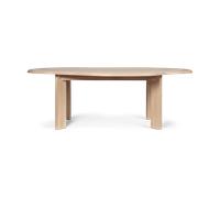 Ferm Living Table à manger Tarn 118.5x220 cm White Oiled Beech