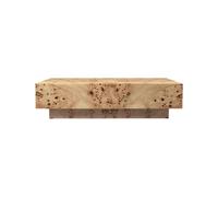 ferm LIVING Table basse Burl – en loupe naturelle – 117 x 70 x 30 cm