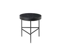 Ferm Living Table basse Marble Table marbre noir. medium. structure noire