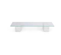 Ferm Living Table basse Mineral 46x160 cm Bianco curia