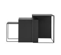 Ferm Living Table Cluster lot de 3 Noir
