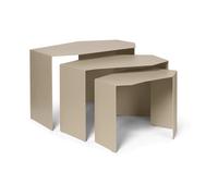 Ferm Living Table Shard cluster Lot de 3 Cashmere