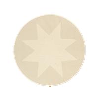 Ferm Living Tapis D'arbre de Noël Vela Star Naturel