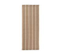 Ferm Living Tapis de couloir Calm kelim Dark Sand. Off-white. 80x200 cm
