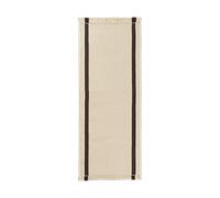 Ferm Living Tapis de couloir Calm kelim Off-white. Coffee. 80x200 cm