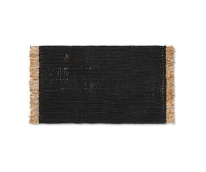 Ferm Living Tapis de porte Block 50x80 cm Black-natural