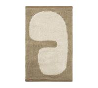 Ferm Living Tapis de salle de bain Lay 50x70 cm Dark taupe-off white